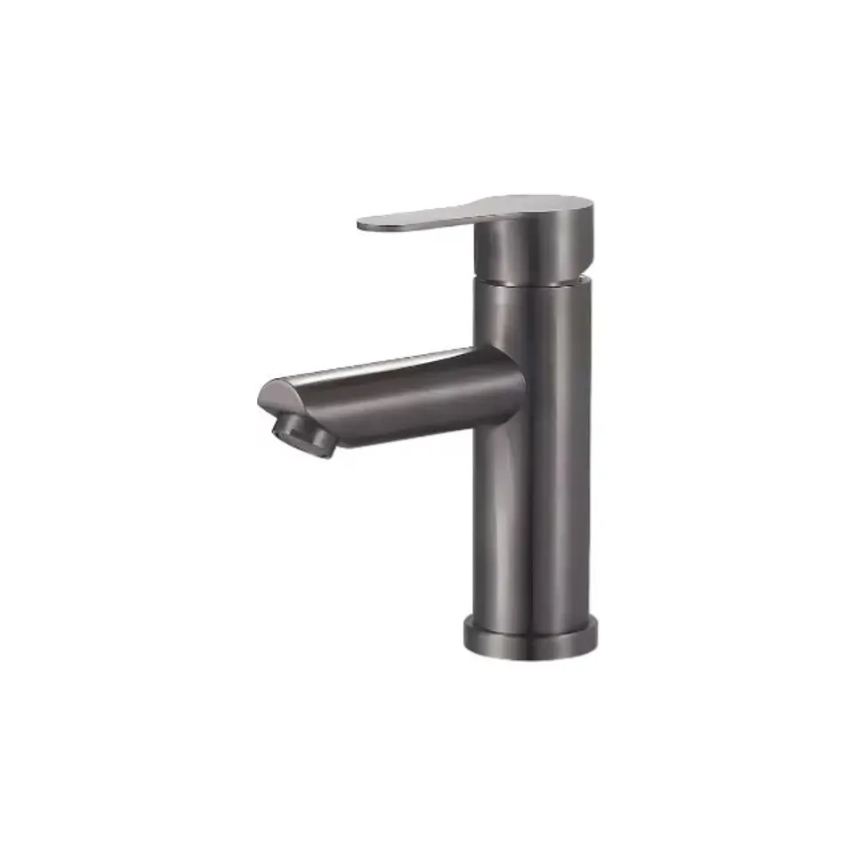Llave Grifería Lavamanos Monomando Plomo Elegante Moderna A10990 1