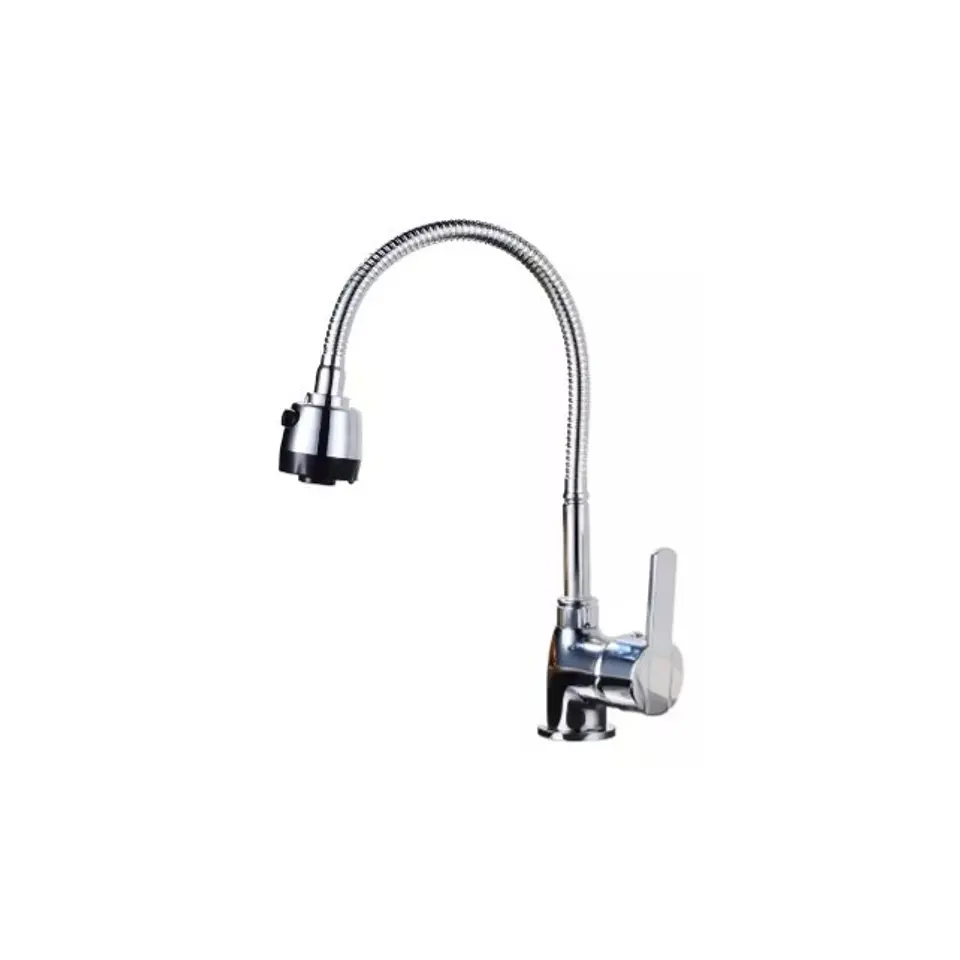 Llave Grifería Lavaplatos Flexible Doble Chorro A10996 1