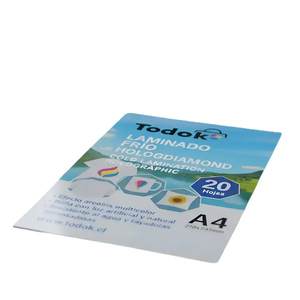 Papel Laminado Frio Hologdiamond A4 de 20 Hojas 1