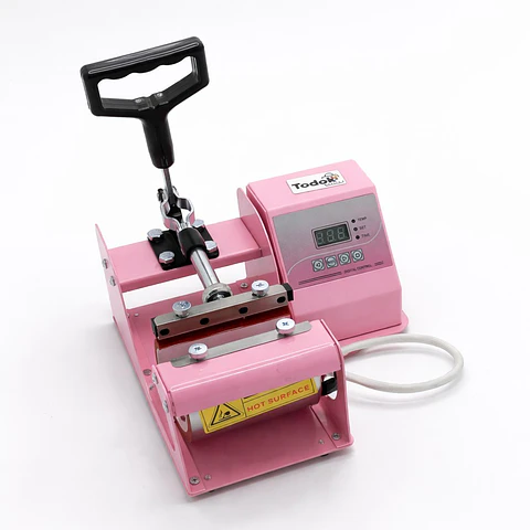 Maquina Estampadora Sublimadora Tazas 11oz Rosa