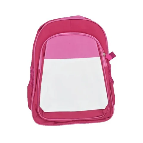 Mochila Escolar Sublimable 30x40 Rojo/Rosa