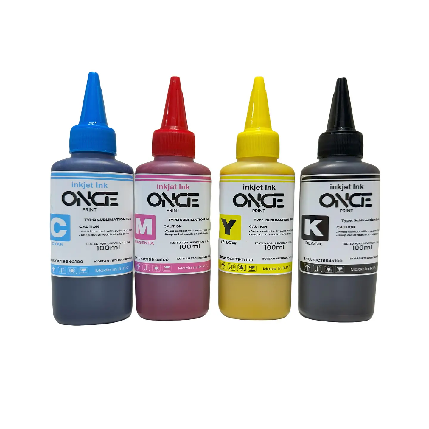 Pack De Tintas De Sublimación De 100ml Ymbc 1