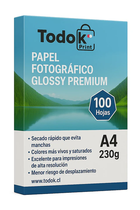 Papel Fotográfico Premiun Glossy A4 100 Hojas 230g