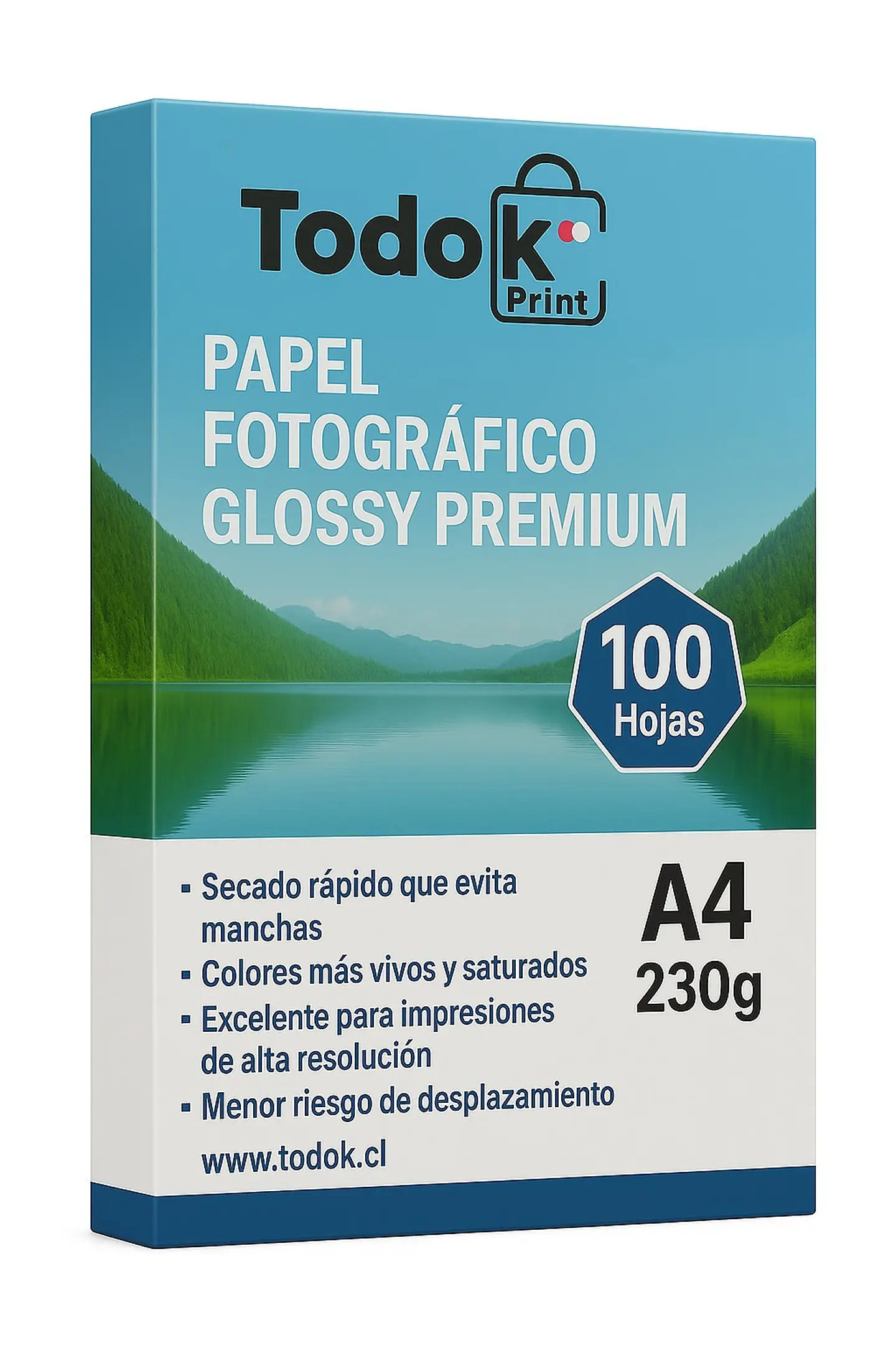 Papel Fotográfico Premiun Glossy A4 100 Hojas 230g 1