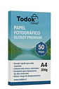 Papel Fotográfico Premiun Glossy A4 50 Hojas 300g - Miniatura 1