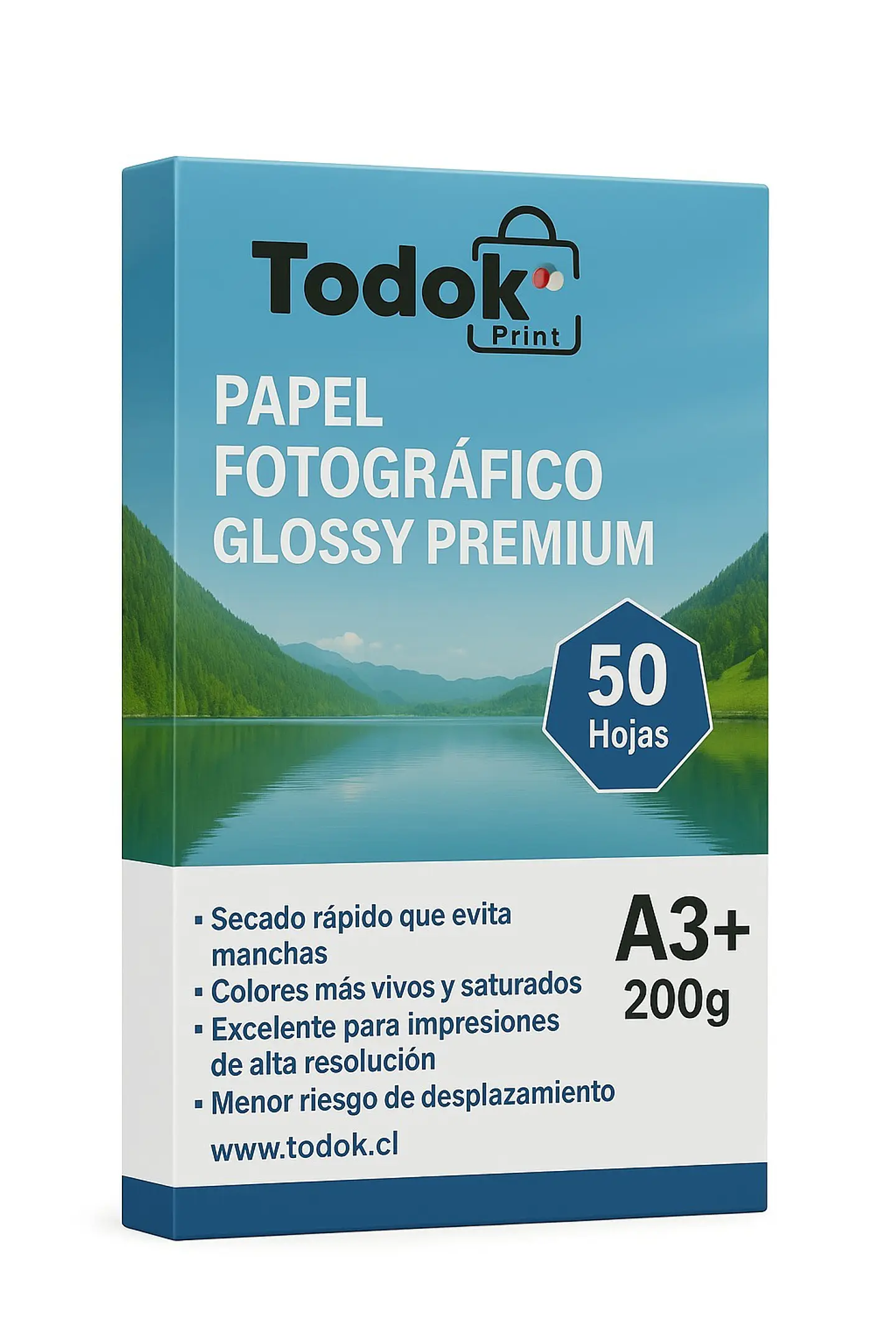 Papel Fotográfico Premiun Glossy A3+50 Hojas 300g 1