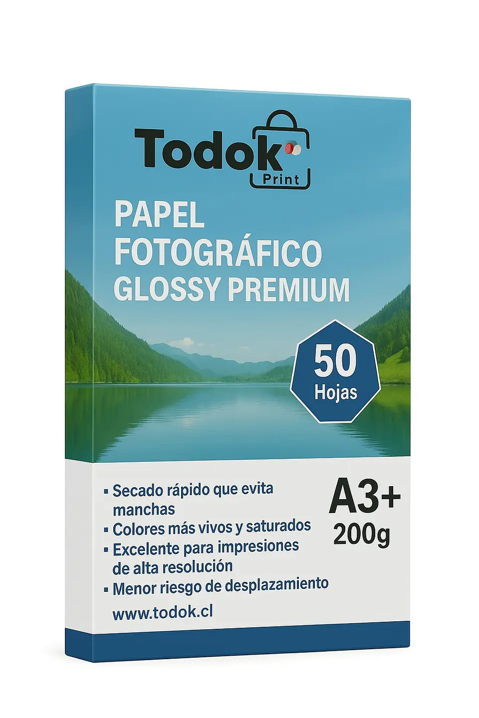 Papel Fotográfico Premiun Glossy A3+50 Hojas 300g 1