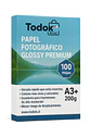 Papel Fotográfico Premium Glossy A3+ 100 Hojas 200g - Miniatura 1