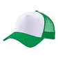 Pack de 10 Gorros Jokey para Sublimación Verde/Blanco - Miniatura 1