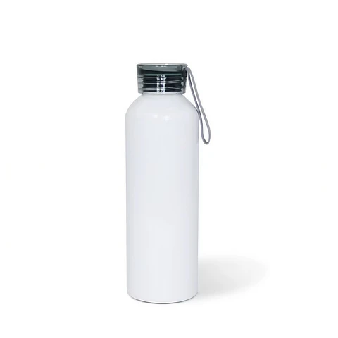 Pack 12 Botellas Sport Para Sublimación 750ml Tapa Color Negro