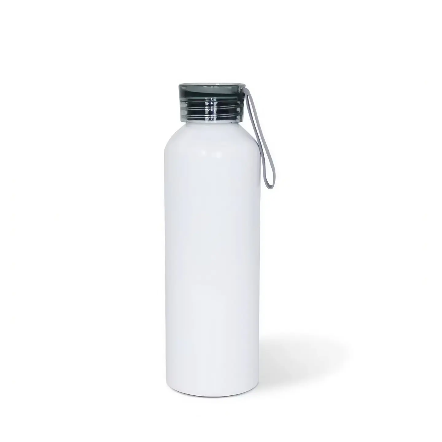 Pack 12 Botellas Sport Para Sublimación 750ml Tapa Color Negro 1