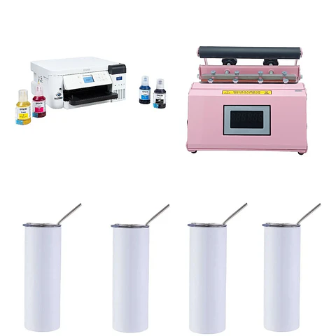 Kit de Estampadora 30oz + Impresora Epson F170 + Termos