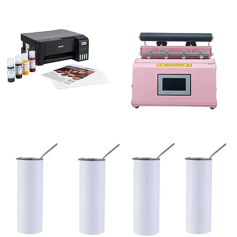Kit de Estampadora Sublimadora de Tazas 30 oz + Impresora Epson L1250 + Termos