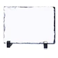 Roca Rectangular Sublimable Glossy  19x29cm con Cajita y Soportes - Miniatura 1