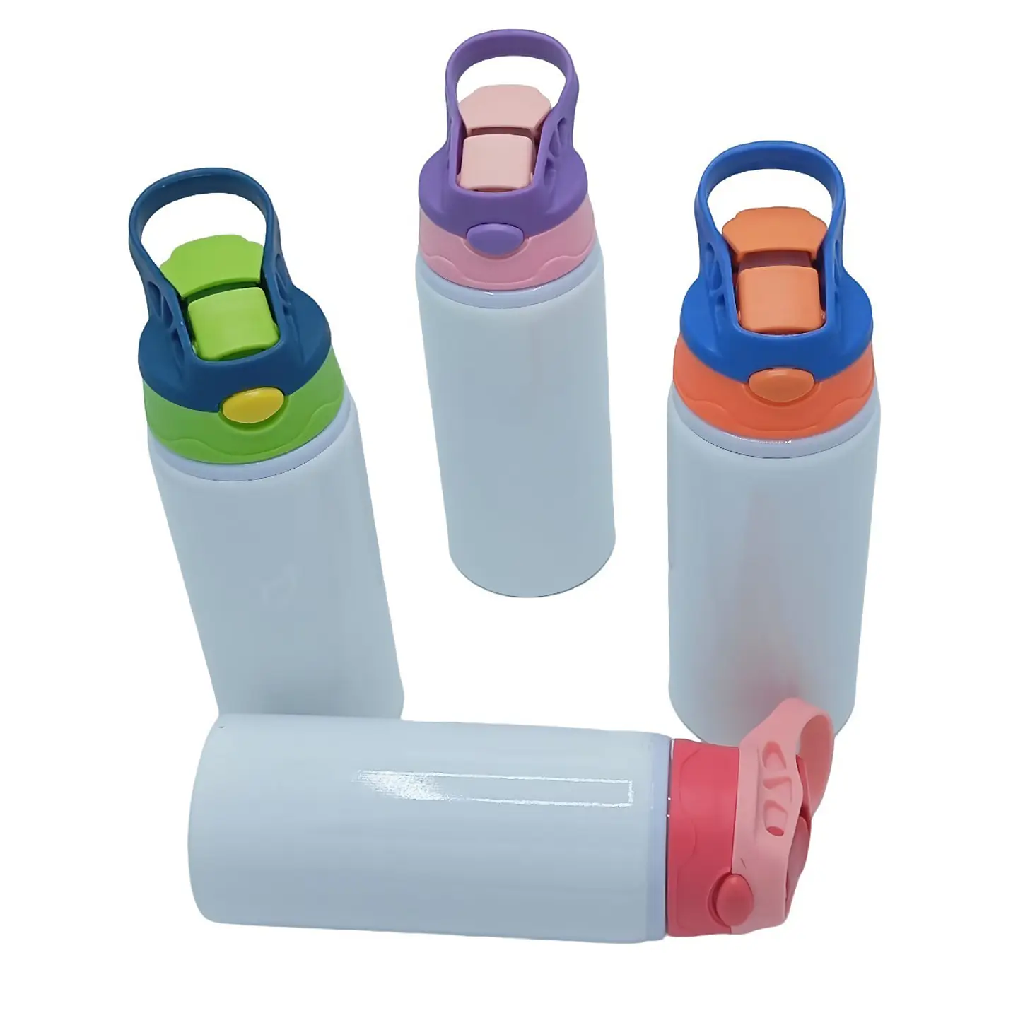 Botella de Niño de 600ml Sublimación Tapa con Colores 3