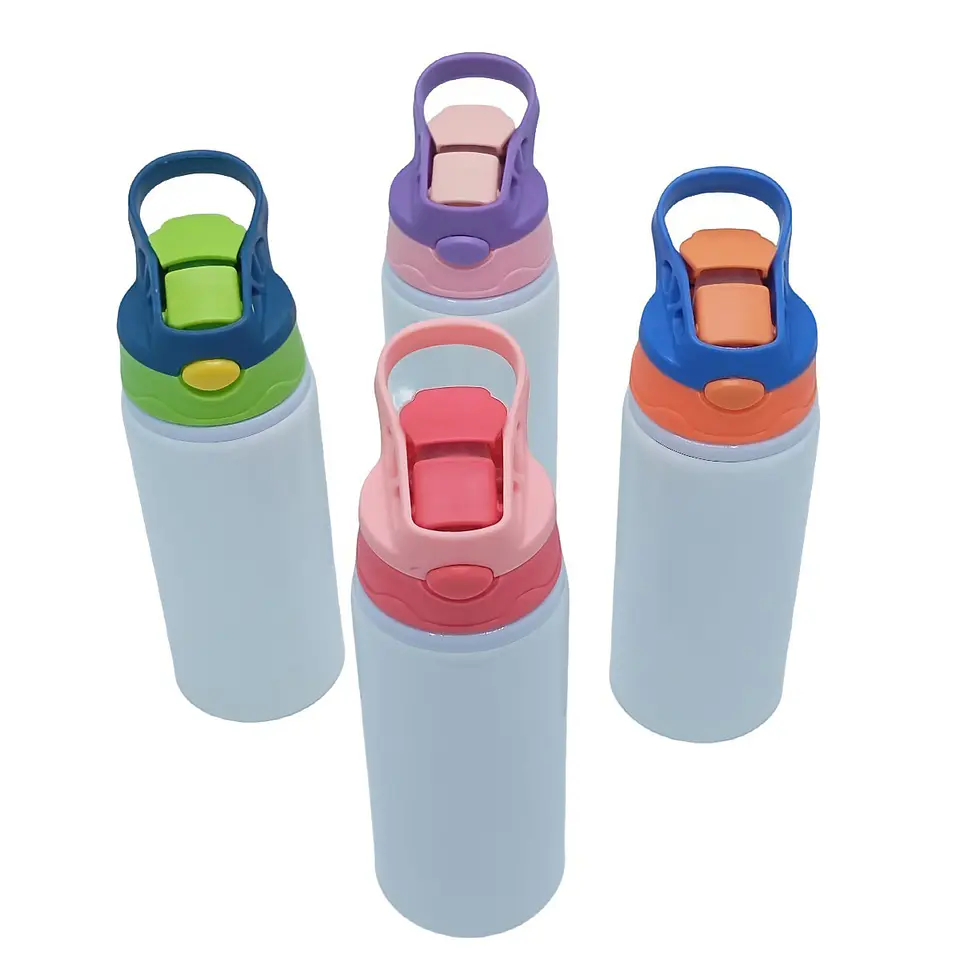 Botella de Niño de 600ml Sublimación Tapa con Colores 2