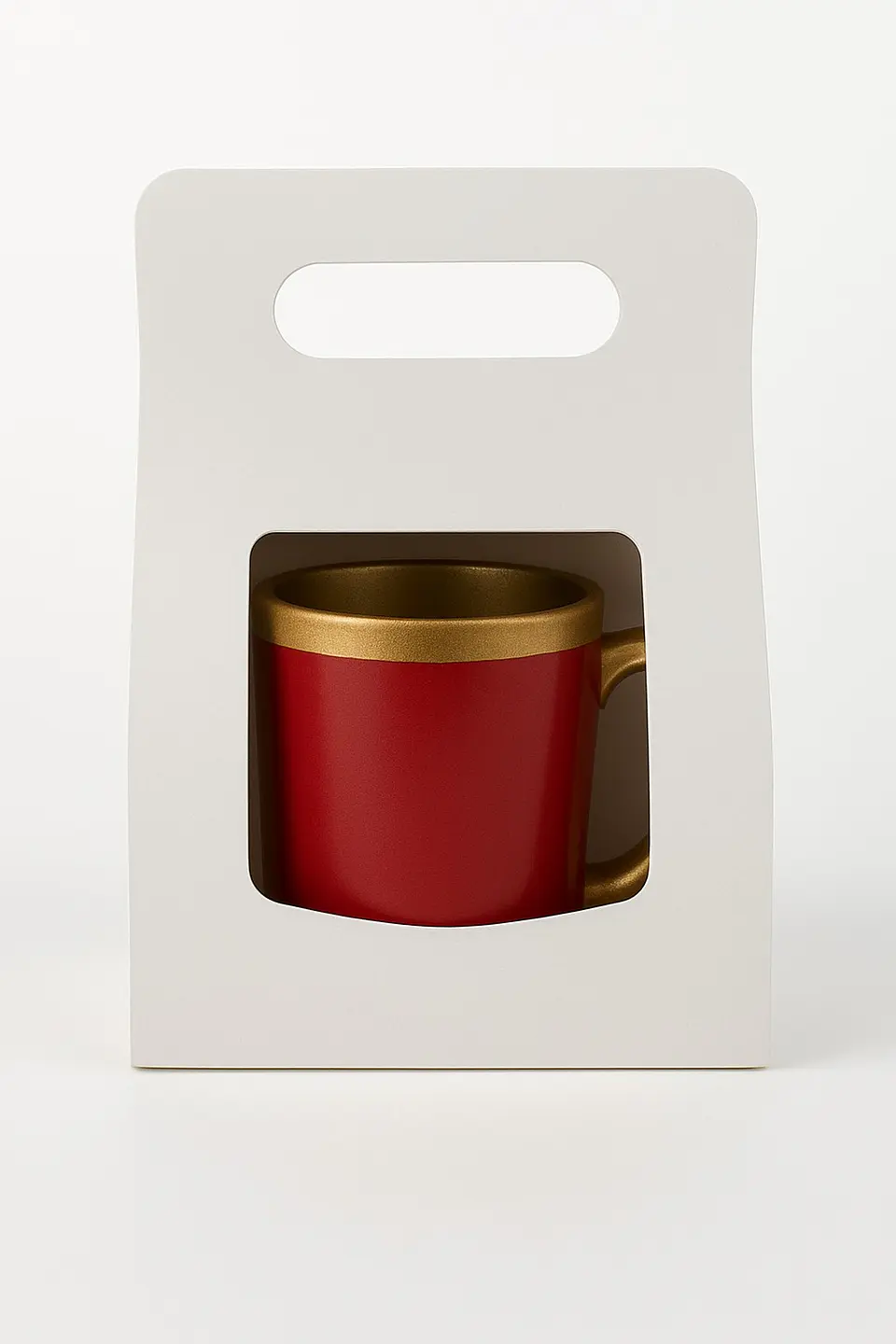 Pack de 36 Cajas Porta Tazones Blancos Sublimables 20x8 cm 2