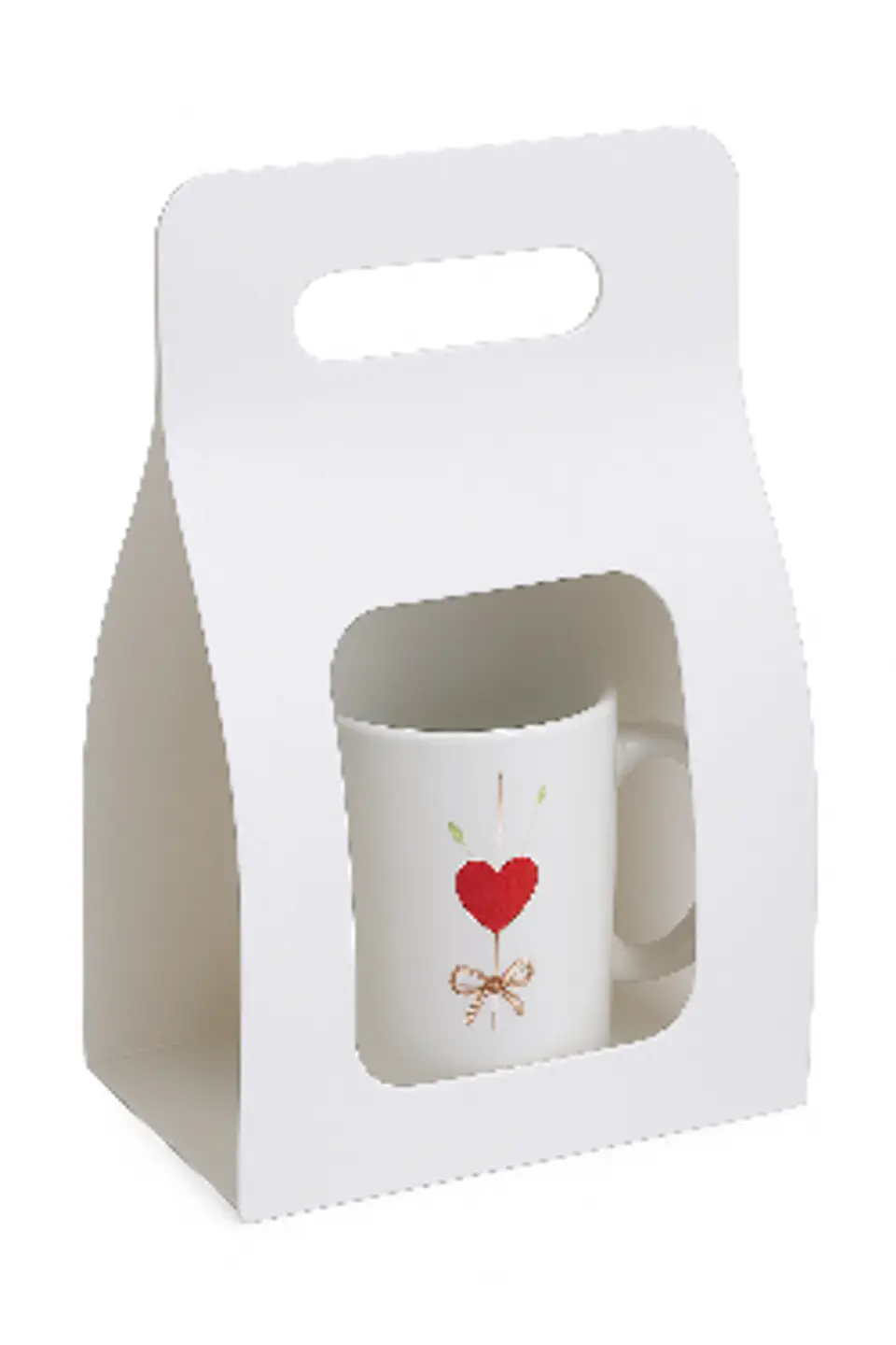 Pack de 36 Cajas Porta Tazones Blancos Sublimables 20x8 cm 4