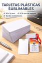 Pack 50 Tarjetas Pvc Credenciales Blanca Para Sublimacion - Miniatura 3