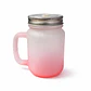 Kit de 4 Vasos Esmerilados Degradados con Tapa y Bombilla Sublimables - Miniatura 4