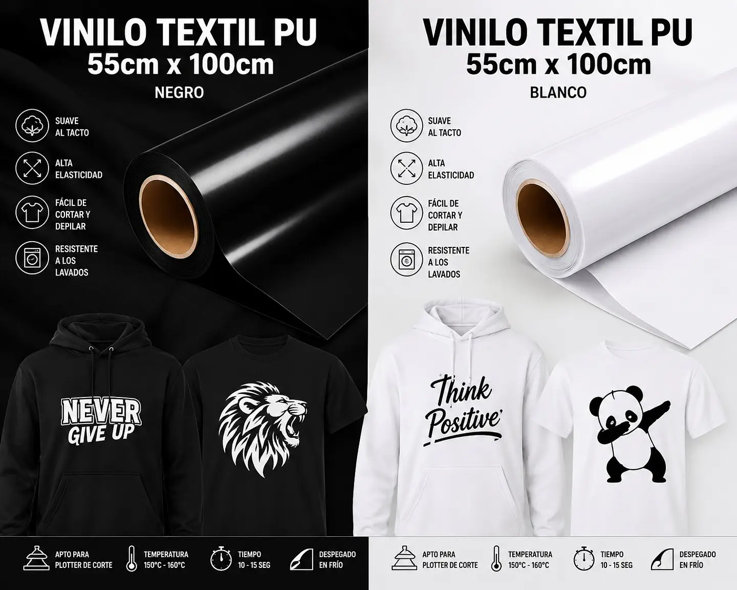 Vinilo Textil Pu Naranjo Neón 55cm x 100cm 3