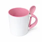 Caja de 36 Tazas de Cerámica con Cuchara de Té 11oz de Sublimacion Amarilla - Miniatura 3