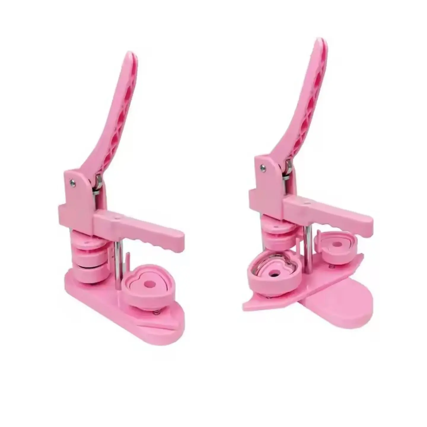 Maquina de Chapitas de Corazones PVC Rosada 2