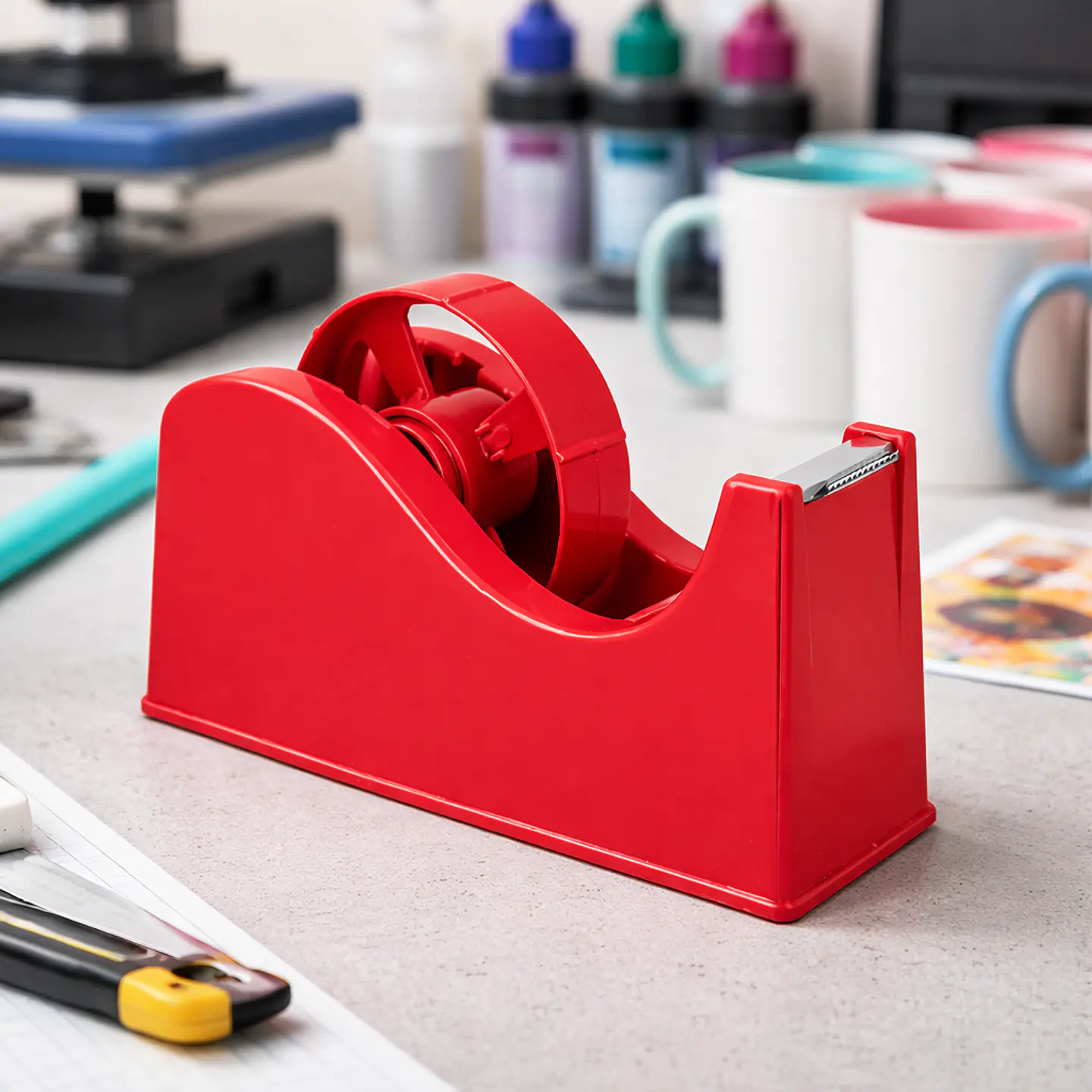 Dispensador de Cinta Térmica Simple Rojo 2