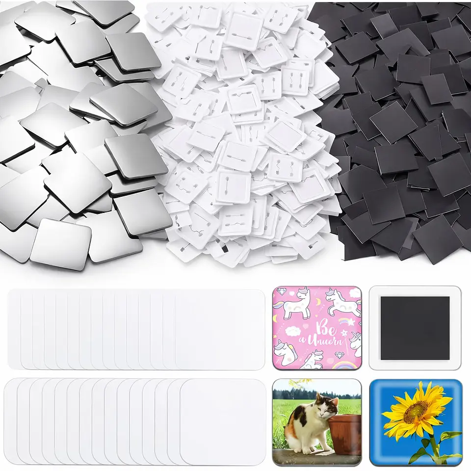 Consumibles Para Maquina Imanes 5x5 Cuadrada 100 Unidades 2