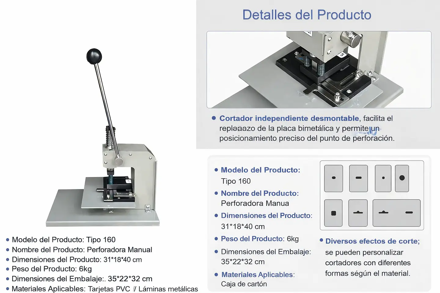 Maquina Perforaciones de Placas de Aluminio Sublimables T-25123 4