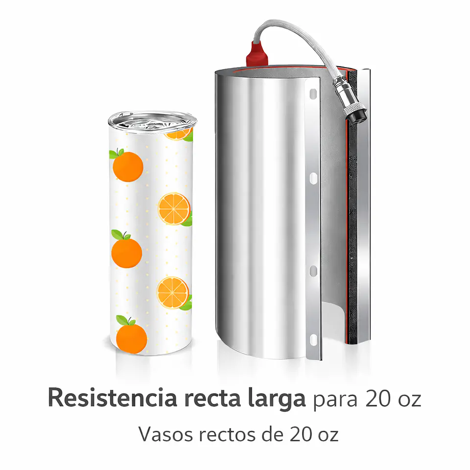 Resistencia Para Estampadora De Termos 20oz Recta 220v 300w Sublimación Tumbler 4 Pines 8