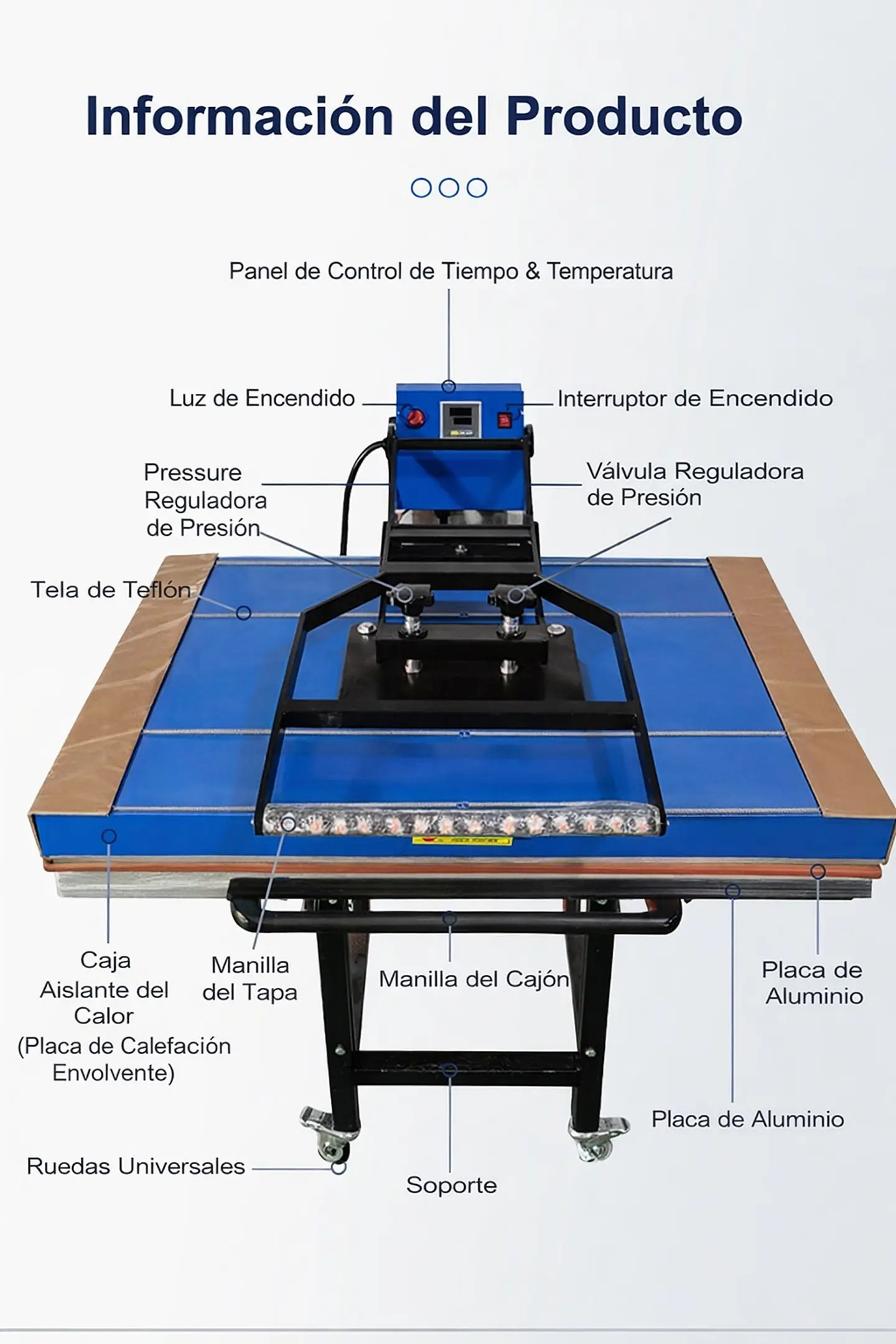 Plancha Estampadora de Sublimación 80x100cm 7