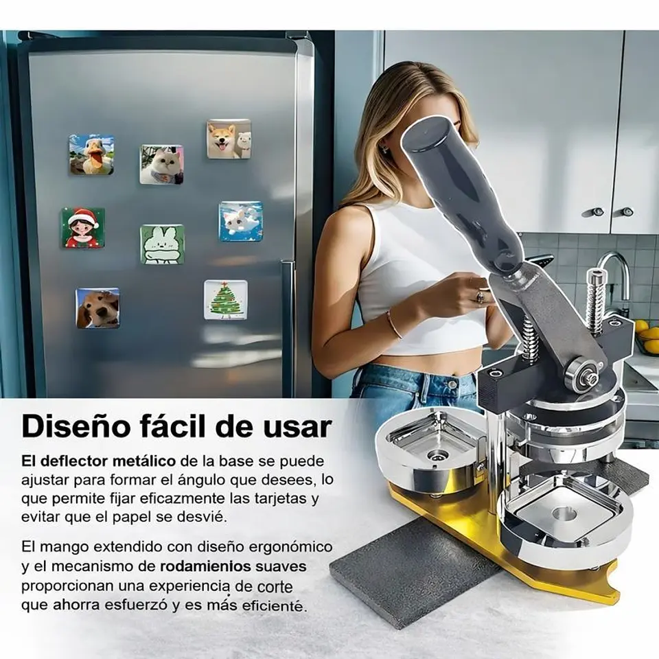 Máquina De Hacer Imanes 5x5 + Cortador + 100 Consumibles 8