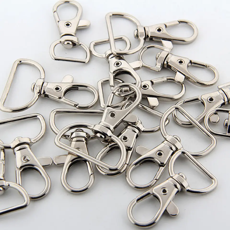 Mosquetón Llaveros Ganchos Giratorios Para Lanyard 2.0cm de 100 Unidades 2