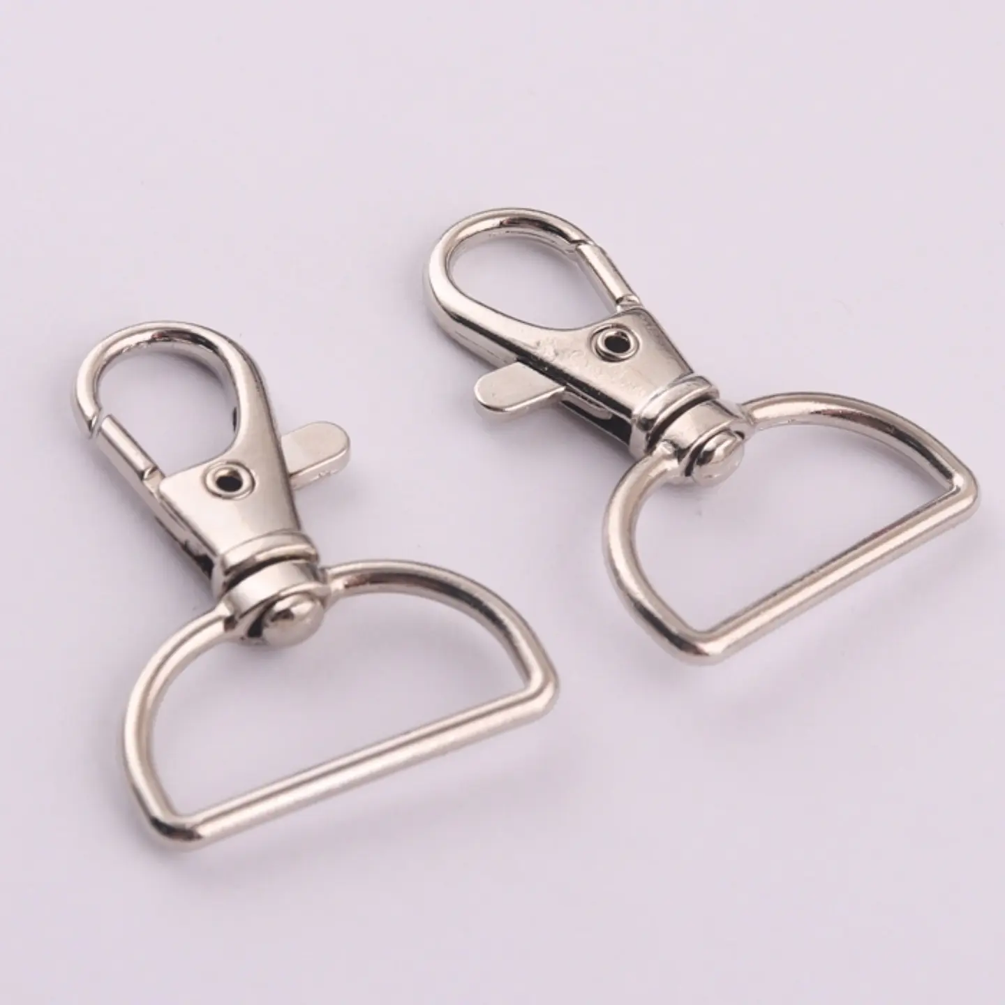 Mosquetón Llaveros Ganchos Giratorios Para Lanyard 2,5 cm 100 Unidades 2