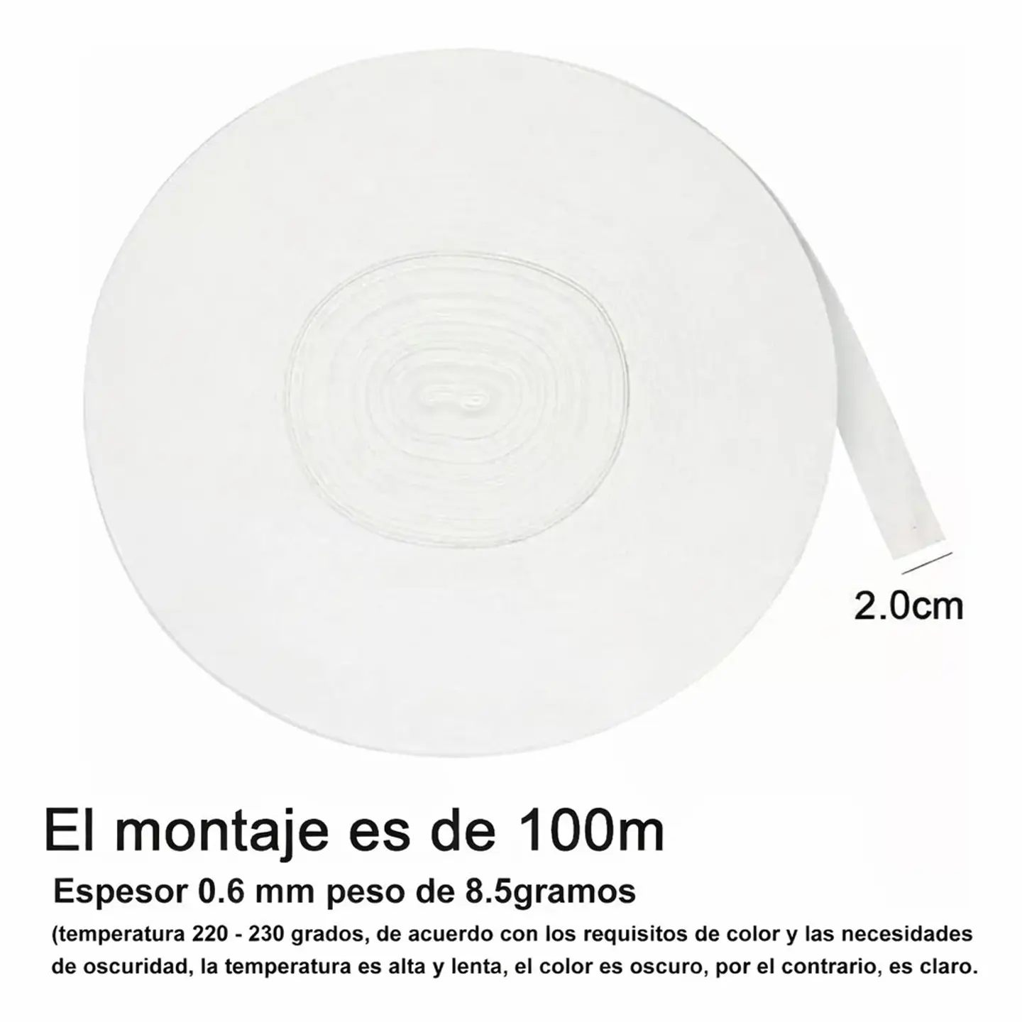 Cinta Blanca Para Sublimación Tipo Lanyard 100 Metros 4