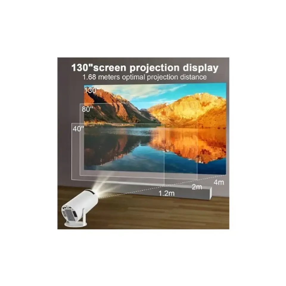 Proyector Portatil HY300 HomeCinema 200lm blanco 110V220V 2