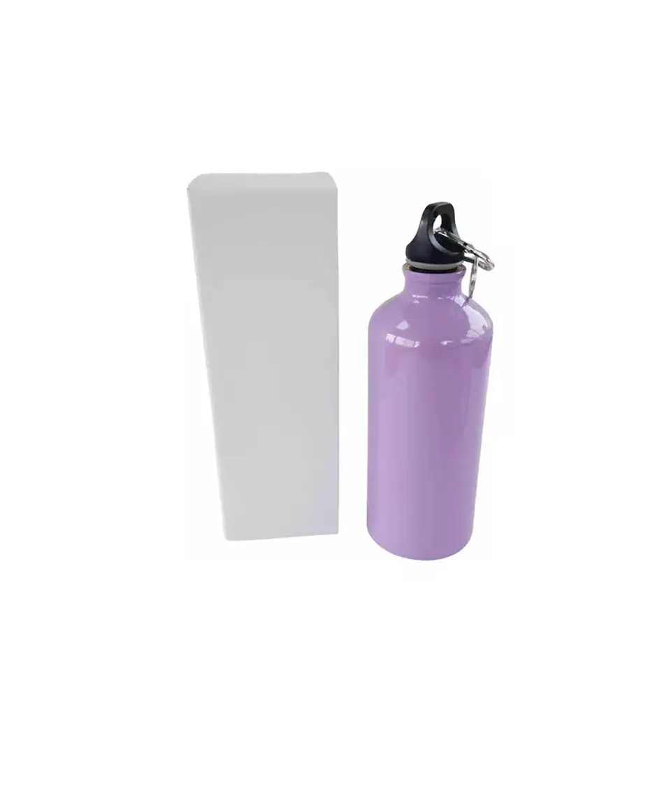 Botella De Aluminio Para Sublimación 600ml Premium + Caja 4