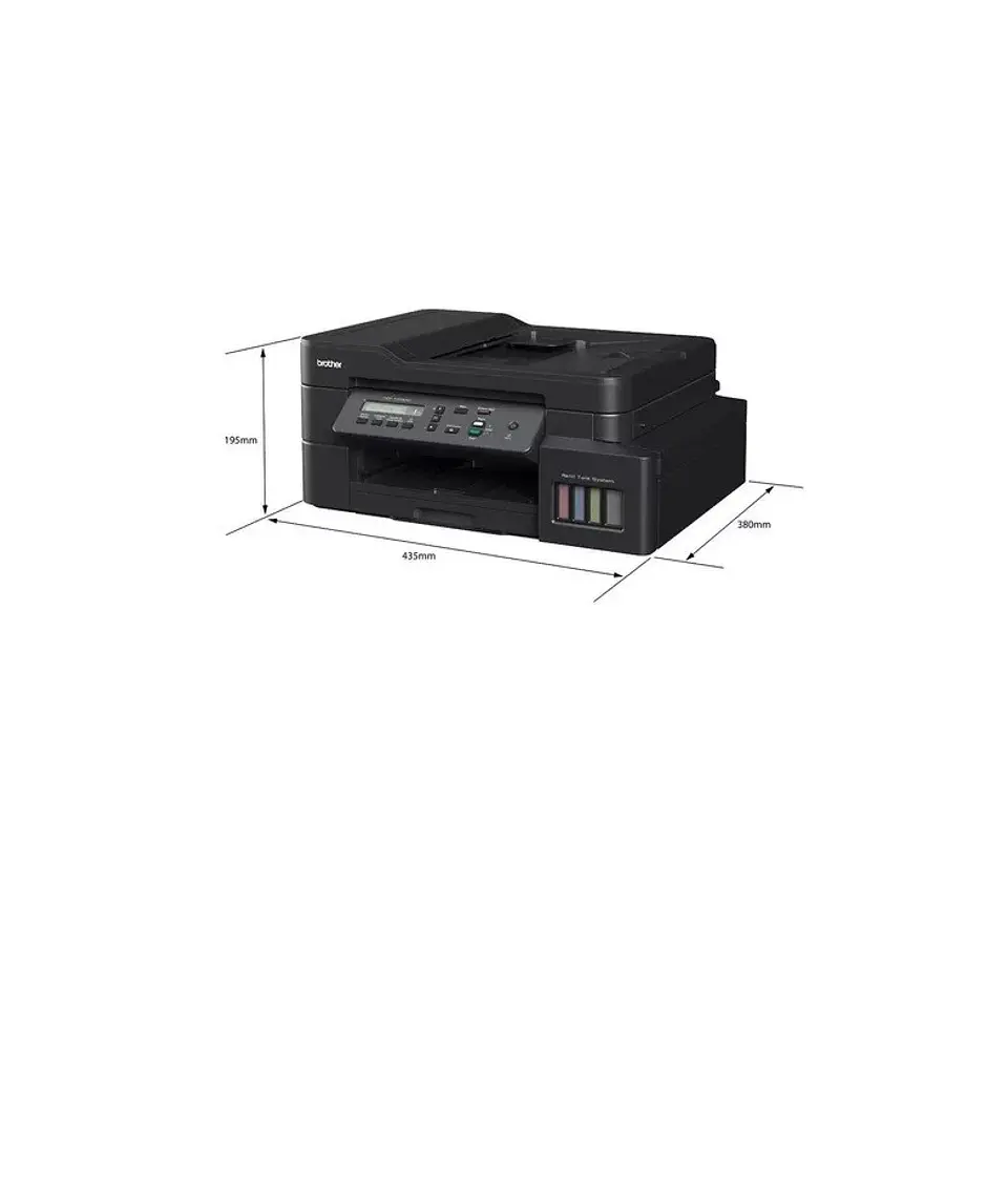 Impresora A Color Multifunción Brother Inkbenefit Tank Dcp-t720dw Con Wifi Negra 220v - 240v 5