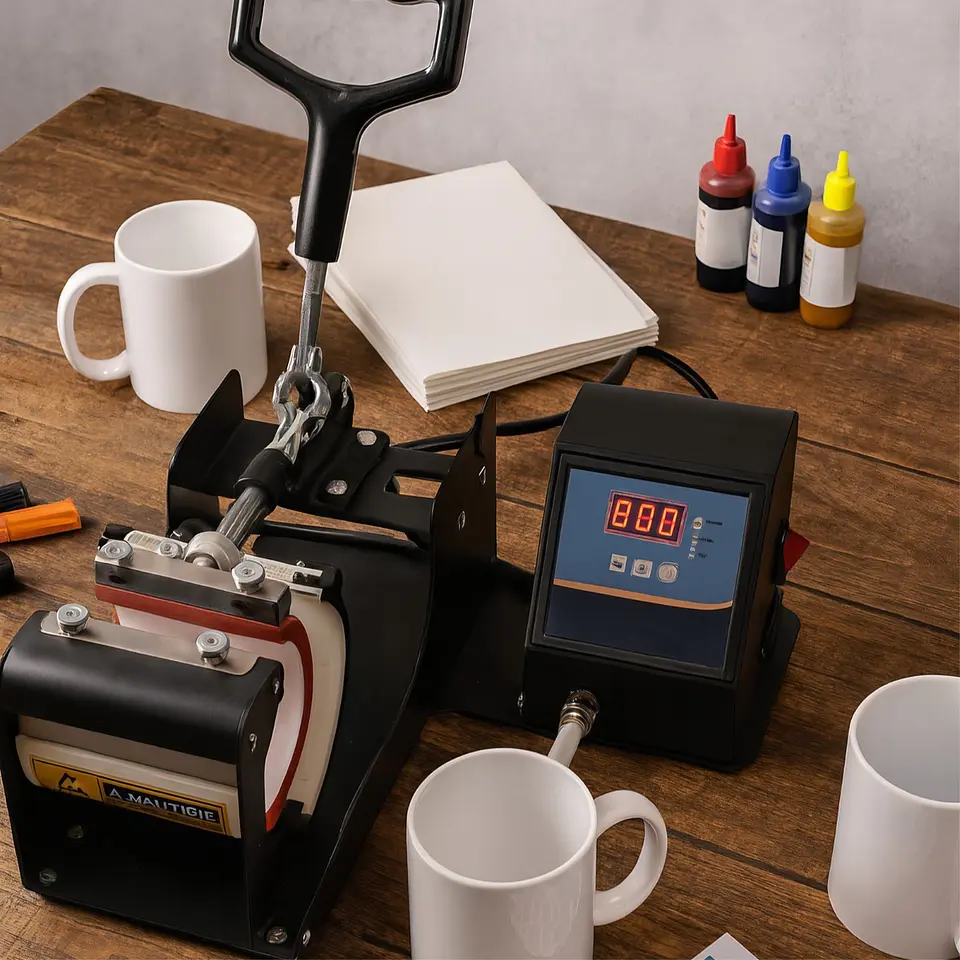 Kit De Estampadora, Sublimadora De Taza 11oz + Impresora Epson L3250 + Hojas + Tintas 7