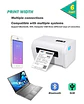Impresora Térmica Etiqueta Mercado Envíos Flex Usb Bluetooth - Miniatura 5