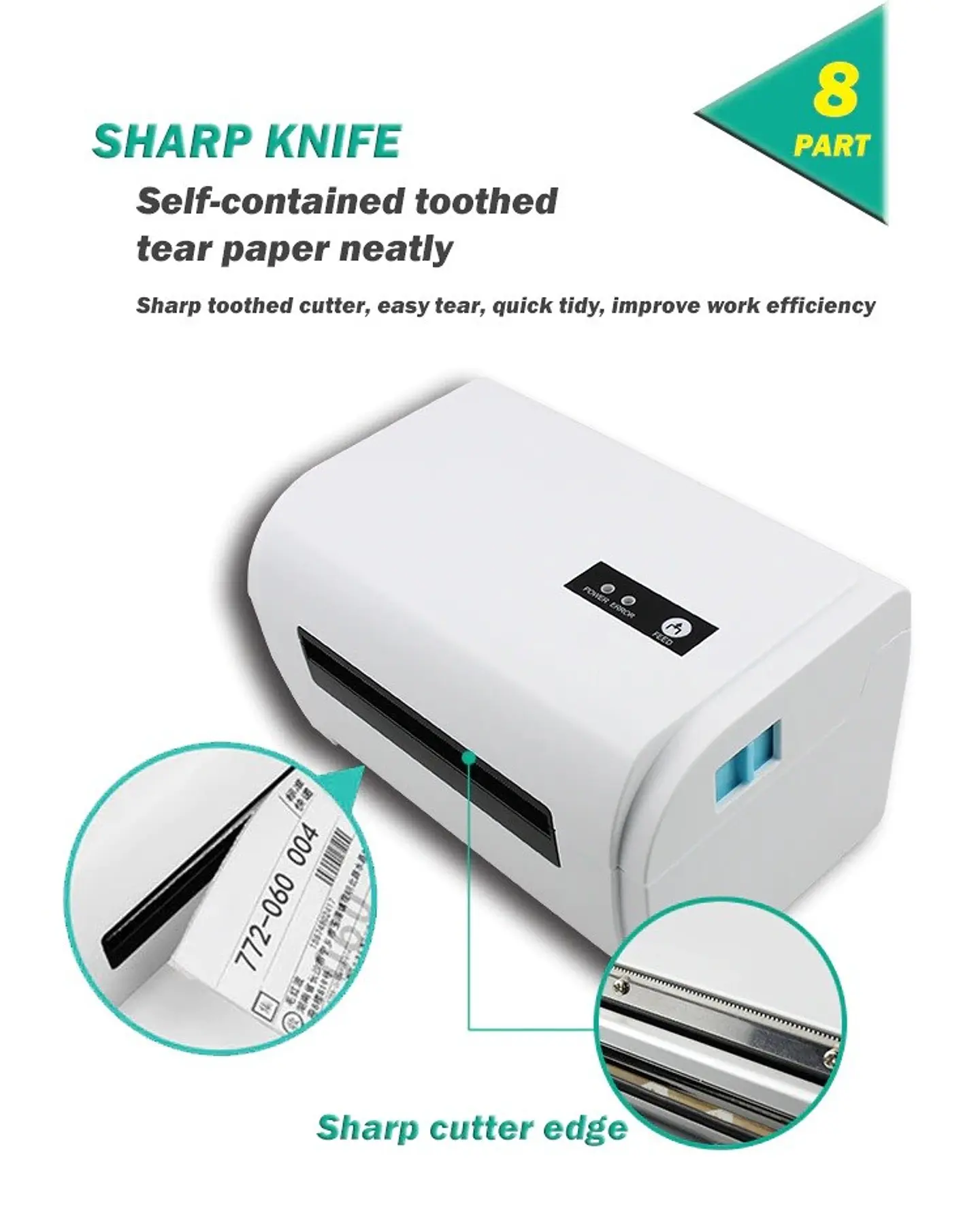 Impresora Térmica Etiqueta Mercado Envíos Flex Usb Bluetooth 6