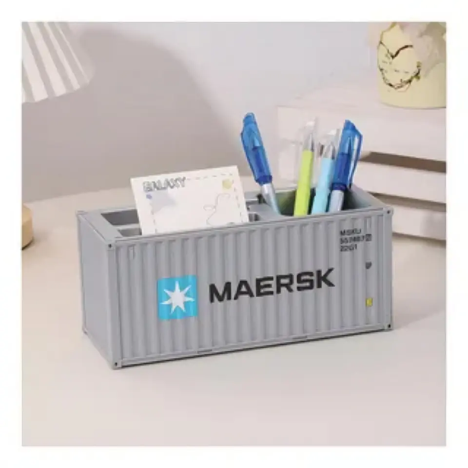 Organizador Escritorio Porta Pinceles Contenedor Maersk 2