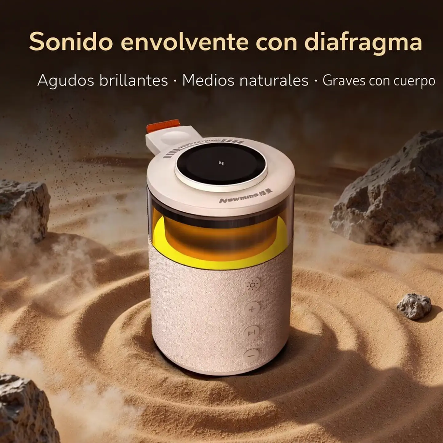 Parlante Portátil Con Luz 5 en 1 Bluetooth Magnétic - 15w 4