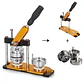Maquina de Chapitas + 100 Chapitas + Matriz de 58 mm Dorada - Miniatura 3