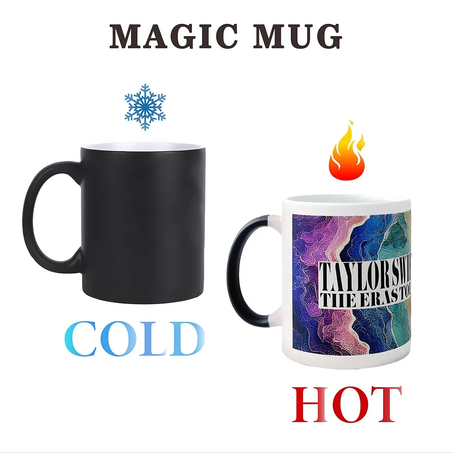 Taza Mágica 11oz Negra Para Sublimacion Caja 36U 2