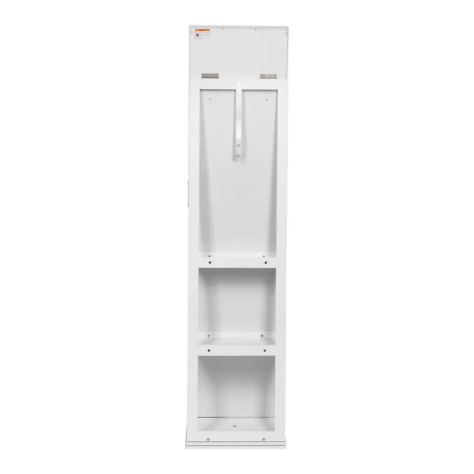 Joyero Con Espejo Organizador De Cosméticos Giratorio 360° Color Blanco 4