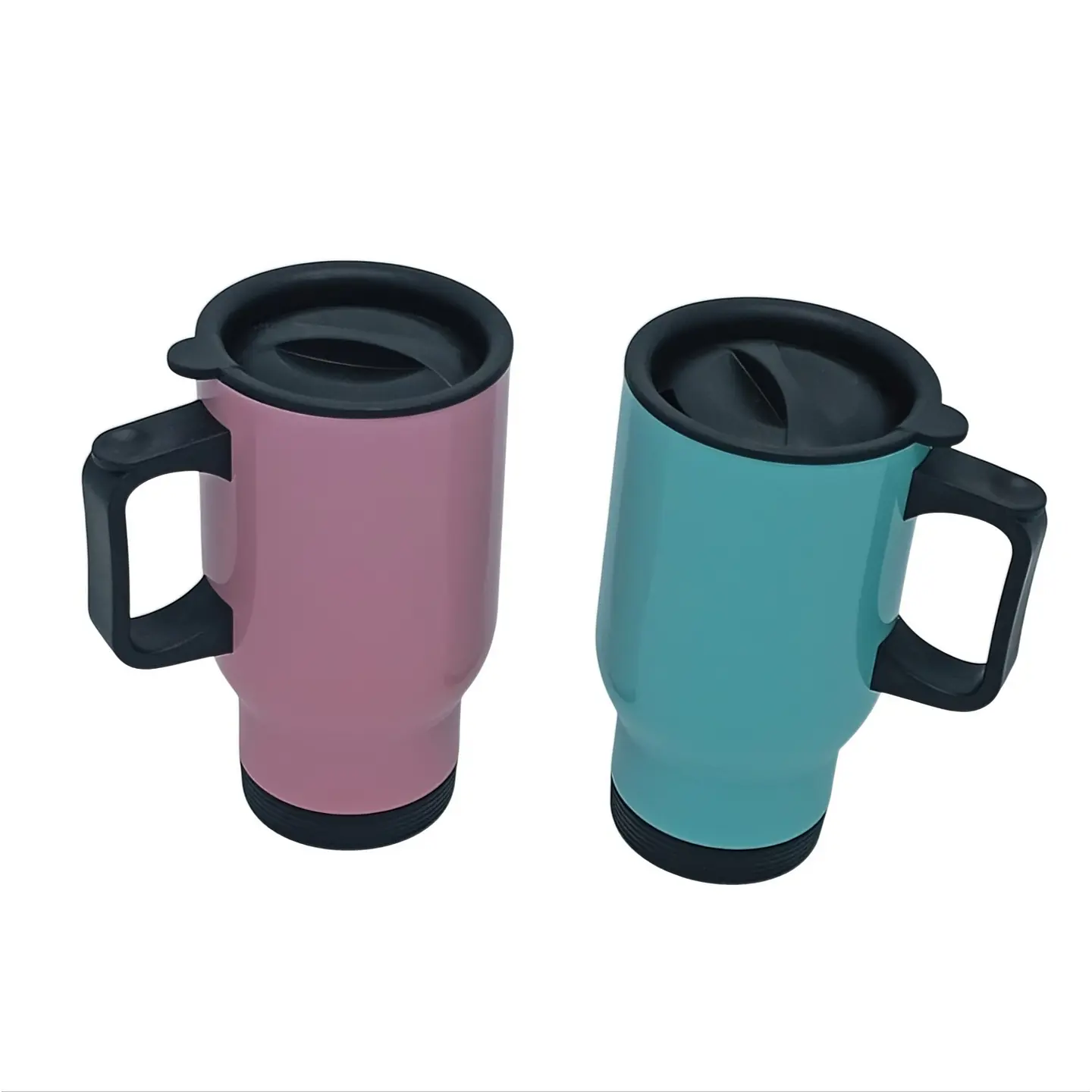 Mug Tumbler Metálico Para Sublimación 14Oz con Tapa Rosa 3