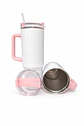 Tazón Térmico Tumbler 40oz Inoxidable Frio Y Calor Asa Rosa - Miniatura 2
