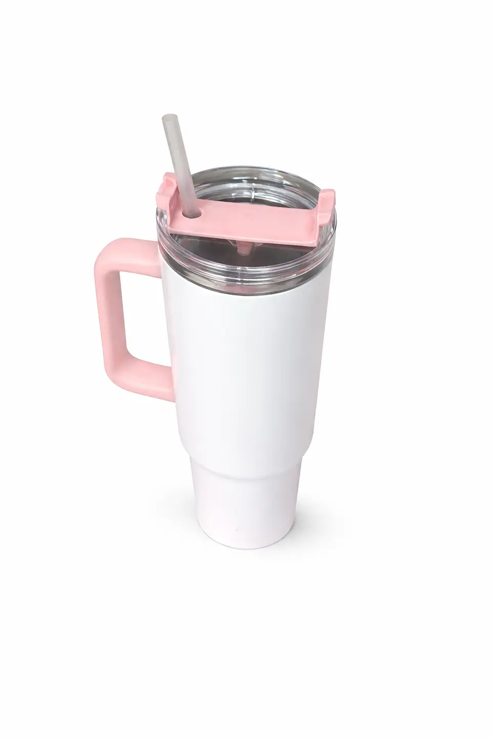 Tazón Térmico Tumbler 40oz Inoxidable Frio Y Calor Asa Rosa 5
